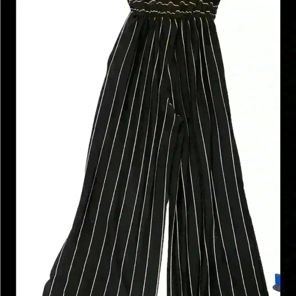 White Birch Elastic Waist With Pockets Womens Jumpsuit Black Size Medium - Picture 2 of 3